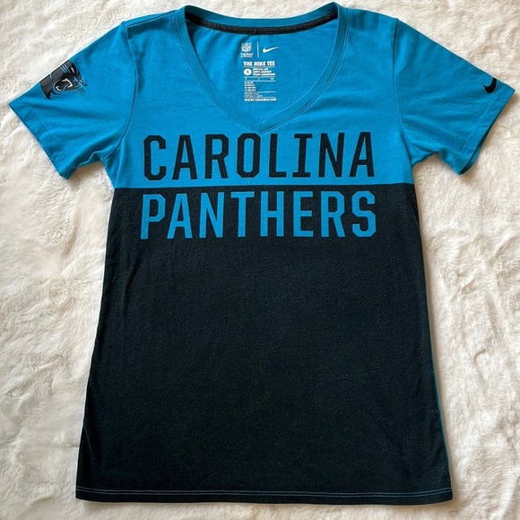 Nike Tops - Nike Carolina Panthers v-neck t-shirt